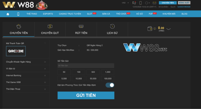 Cách để nạp tiền W88 qua QR Code chỉ trong vài giây