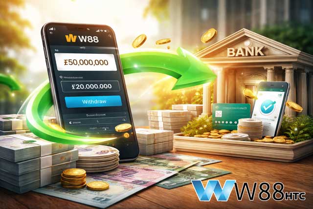 Cách rút tiền W88 về tài khoản ngân hàng không bị từ chối