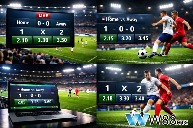 Lỗi 1 khi cược kèo 1x2 tại W88 là chỉ nhìn đội mạnh mà không nhìn giá trị odds